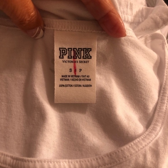 PINK Victoria’s Secret Glitter Pineapple Tank Sz S - Picture 8 of 9
